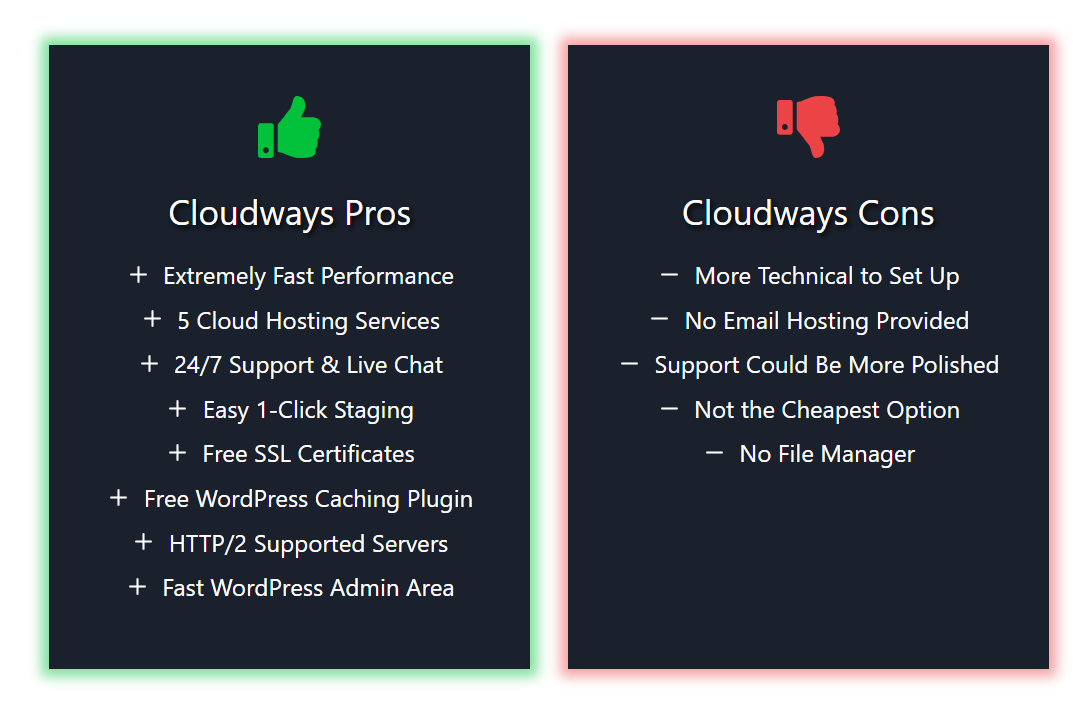 Cloudways Pros and Cons